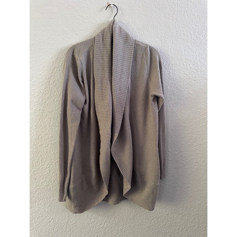 Barefoot Dreams CozyChic Lite Circle Cardigan 423 Taupe Tan Medium